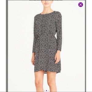 J. Crew heart print tulip hem dress